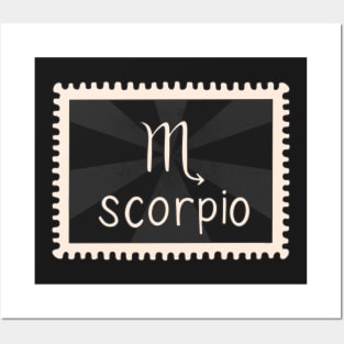 Scorpio Zodiac Sign Stamp Posters and Art